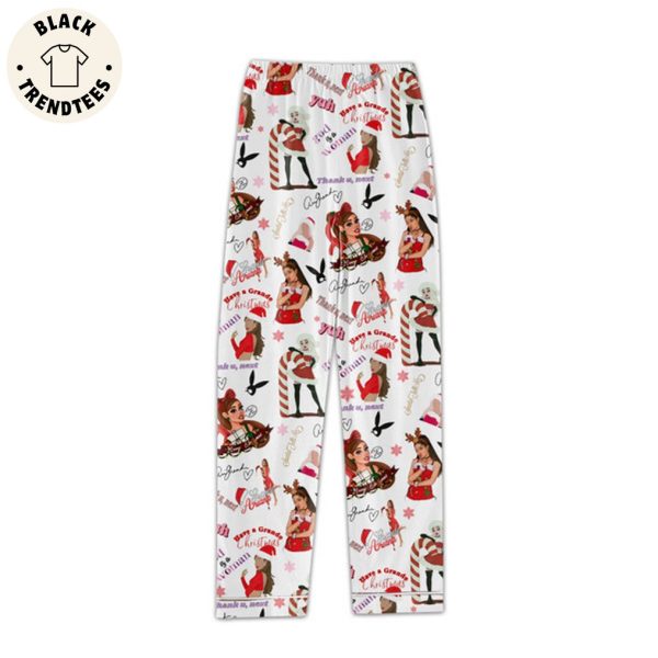 Ariona Grande Have A Grande Red Portrait Design Pajamas Set