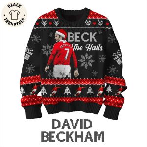 Beck The Halls David Beckham Black Design 3D Sweater