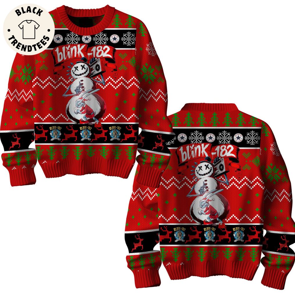 Blink -182 Red Design 3D Sweater