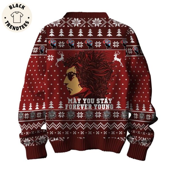 Bob Dylan May You Stay Forever Young Red Design 3D Sweater