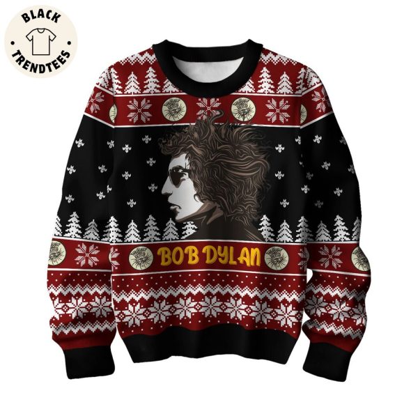 Bob Dylan Side Tracks Black Design 3D Sweater
