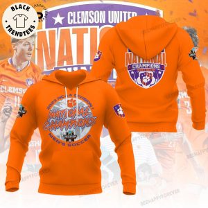 Clemson Tigers 2023 NCAA Men’s Soccer National Champions College Cup Design Hoodie Longpant Cap Set