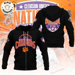Clemson Tigers 2023 NCAA Men’s Soccer National Champions College Cup Design Black Hoodie Longpant Cap Set