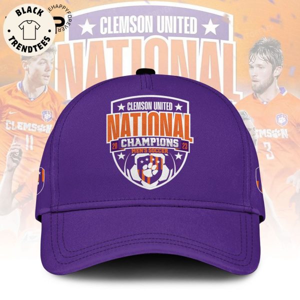 Clemson Tigers 2023 NCAA Men’s Soccer National Champions College Cup Purple Design Hoodie Longpant Cap Set