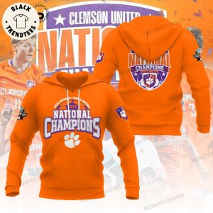 Clemson Tigers 2023 NCAA Men’s Soccer National Champions College Cup Orange Design Hoodie Longpant Cap Set