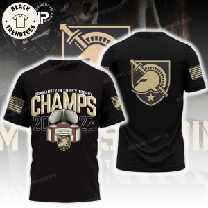Commander In Chief’s Trophy Champs 2023 Black Design 3D T-Shirt