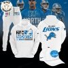 Detroit Lions 2023 NFC North Division Champions Blue Nike Logo Design Hoodie Longpant Cap Set