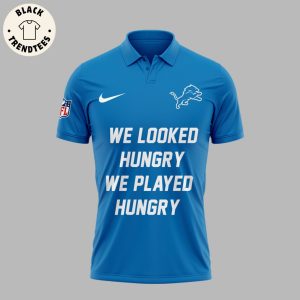 Detroit Lions Football NFL Blue Mascot Design 3D Polo Shirt
