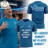 Detroit Lions Football We Looked Hungry We Played Hungry Blue Design 3D T-Shirt
