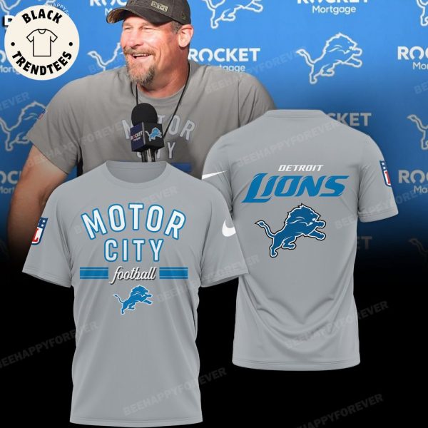 Detroit Lions Motor City Football Nike Logo Gray Design 3D Hoodie