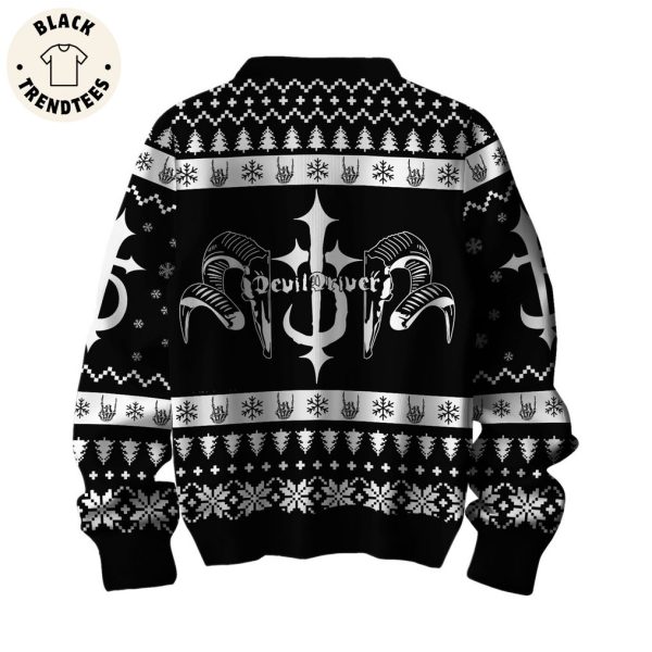 Devil Driver Black Christmas Design 3D Sweater
