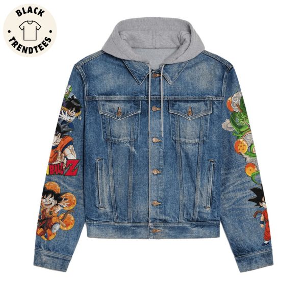 Dragonball Z Portrait Design Hooded Denim Jacket