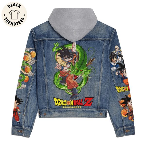 Dragonball Z Portrait Design Hooded Denim Jacket