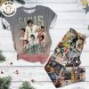 Have Yourself A Very Golden Christmas Black Design Pajamas Set