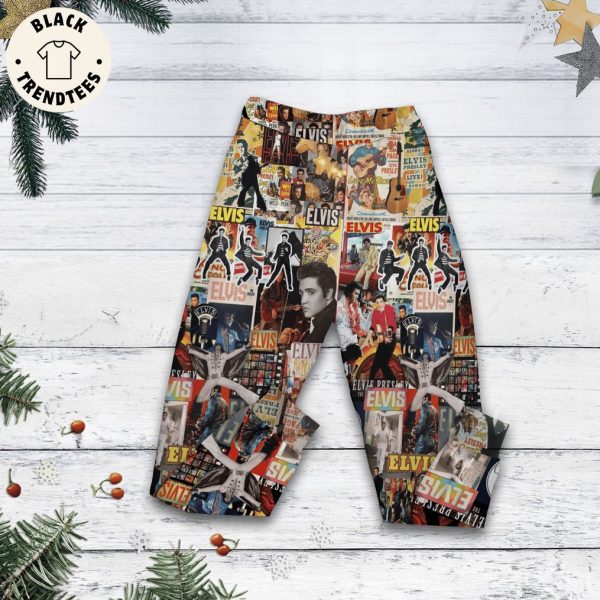 Elvis Coin Castle Design Pajamas Set