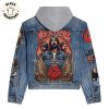 Dragonball Z Portrait Design Hooded Denim Jacket