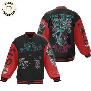Foo Fighters Skull Black Red Design Baseball Jacket