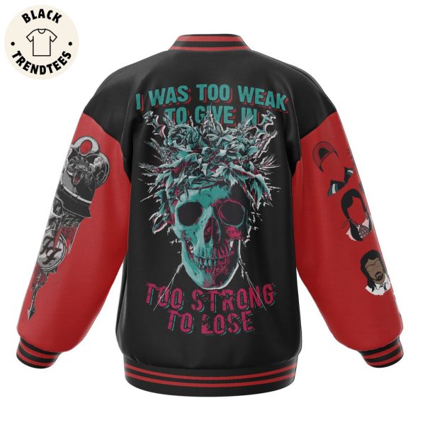 Foo Fighters Skull Black Red Design Baseball Jacket