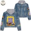 Nadie Sabe Lo Que Va A Pasar Manana Bad Bunny Portrait Design Hooded Denim Jacket