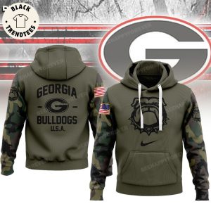 Georgia Bulldogs Veteran USA Nike Logo Design Hoodie Longpant Cap Set