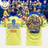 Club America Limited Edition 14 Championship Yellow Design 3D T-Shirt