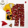 Hufflepuff Portrait Black Yellow Design Pajamas Set