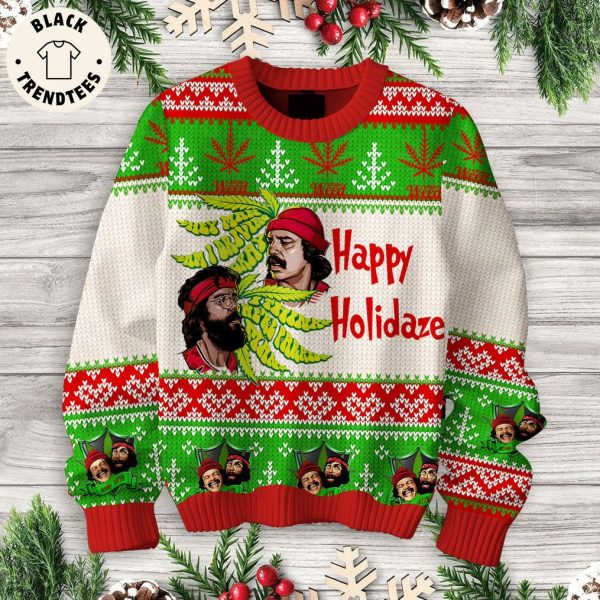 Happy Holidaze Up In Smoke Design 3D Sweater