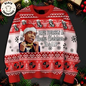 Have Yourleft A Rocky Christmas Asap Red White Design 3D Sweater