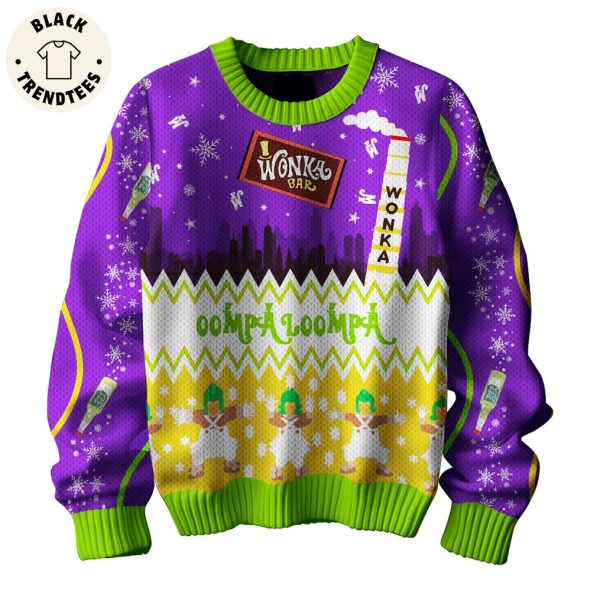 I Wonka Bar Oompaloompa Christmas Design 3D Sweater