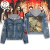 One Of These Day The Clocks Will Stop Design Hooded Denim Jacket