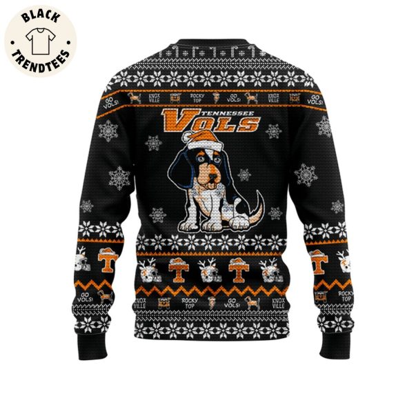 Let It Snow Tennessee Volunteers NCAA Fandom Ugly Black Design 3D Sweater