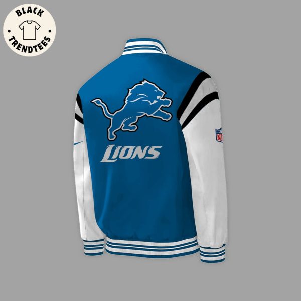 Limited NFC North Champions 2023 Detroit Lions Blue Design Baseball Jacket
