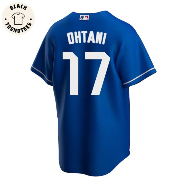 Los Angeles Dodgers Shohei Ohtani Nike Logo Blue Design Baseball Jersey