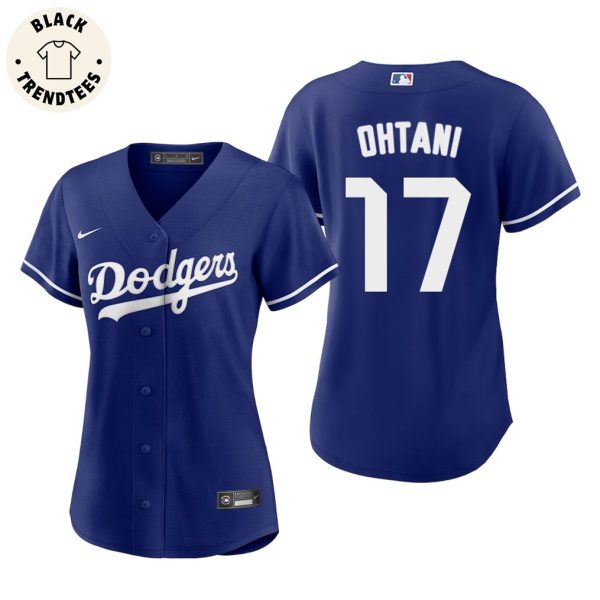 Los Angeles Dodgers Shohei Ohtani Nike Logo Blue Design Baseball Jersey