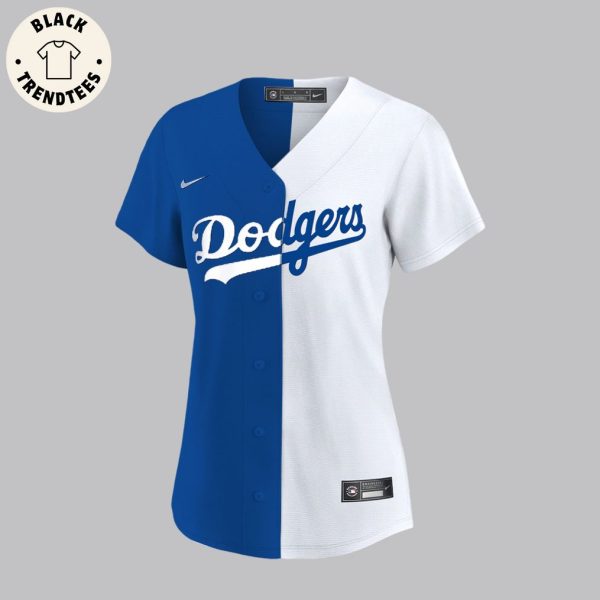 Los Angeles Dodgers Shohei Ohtani Nike Logo Blue White Design Baseball Jersey