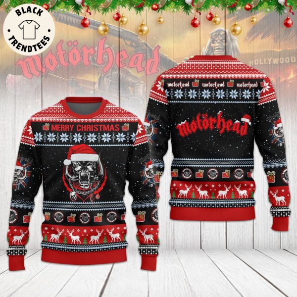 Motor Head Skull Black Design 3D Sweater