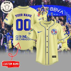 Personalized Club America Campeon 2023 Nike Logo CA Logo Design Baseball Jersey