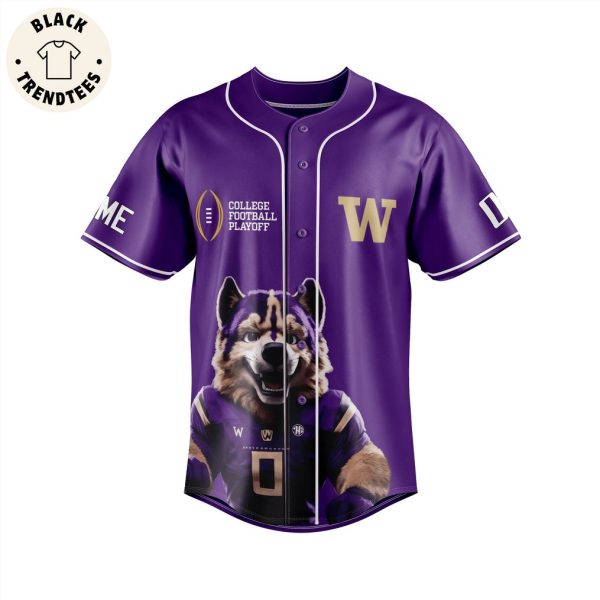 Personalized College Football Playoff Purple Design Baseball Jersey