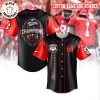 Personalized Georgia Bulldogs Mascot Red Design Baseball Jersey