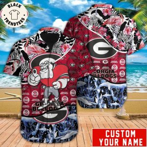 Personalized Georgia Bulldogs Mascot Design Hawaiian Shirt