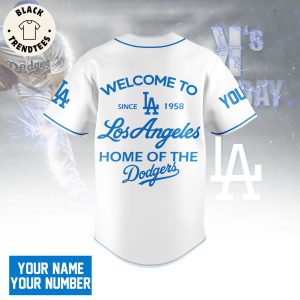 Personalized Los Angeles Dodgers Nike Logo White Design Baseball Jersey