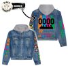 Tom And Jerry Portrait Design Hooded Denim Jacket