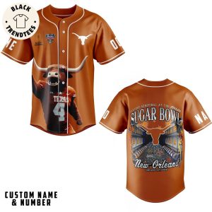 Personalized Playoff Semifinal Allstate Sugarbowl Orange Design Baseball Jersey