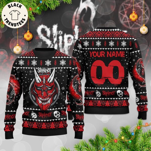 Personalized Slipknot Black Christmas Design 3D Sweater
