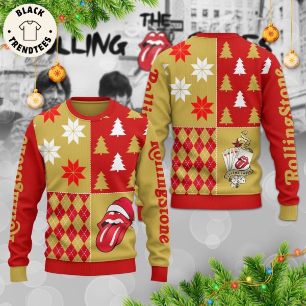 Rolling Stones Christmas Design 3D Sweater