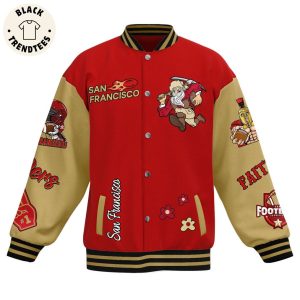 San Francisco Paitthful 49ers Red Design Baseball Jacket