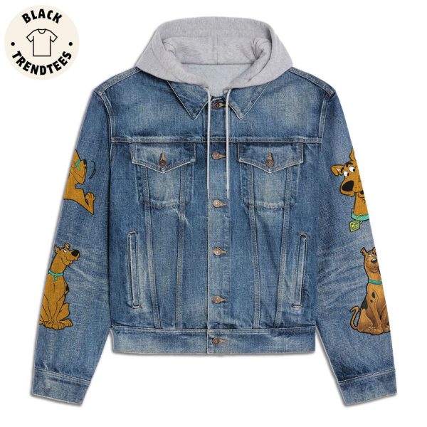 Scooby Doo Is My Spirit Animal Design Hooded Denim Jacket