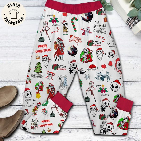 Skul Is this Christmas Black Design Pajamas Set