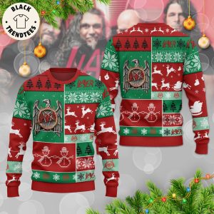 Slayer Christmas Red Green Design 3D Sweater