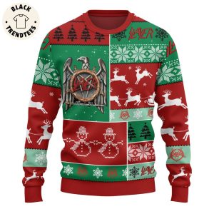 Slayer Christmas Red Green Design 3D Sweater